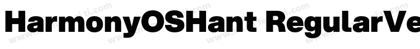 HarmonyOSHant RegularVersion 1000字体转换